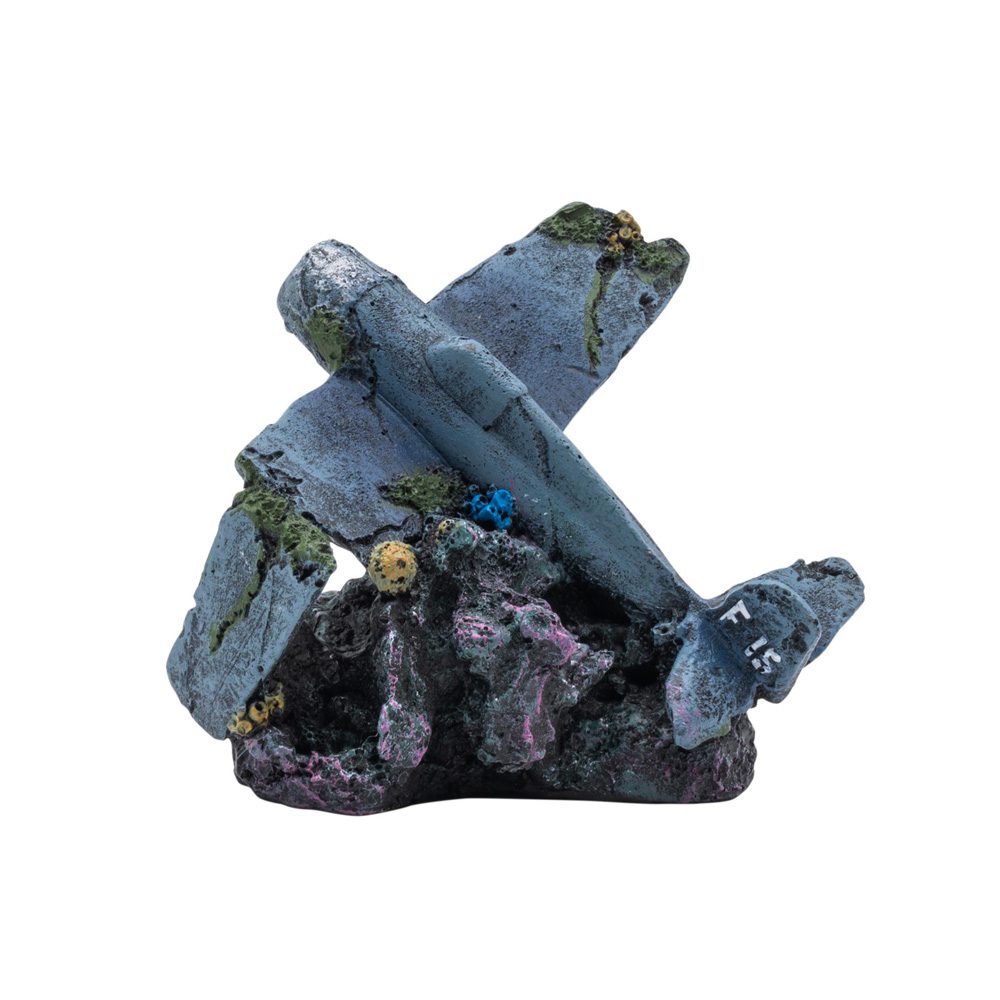 AQ Sunken Fighter Plane 12x12x10cm 1DA250 AQ Sunken Fighter Plane 12x12x10cm 1DA250