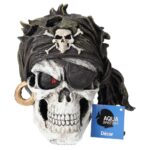 AQ Pirate Skull Blk Bandana 17.5x15.5x18cm 1DA276