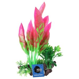 *AQ Sword Leaf on Log Neon Pink 26cm 1DA334