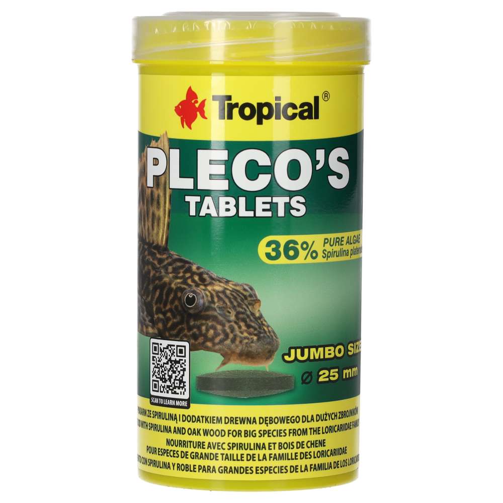 Tropical Pleco's Tablets 250ml/135g (48pcs)