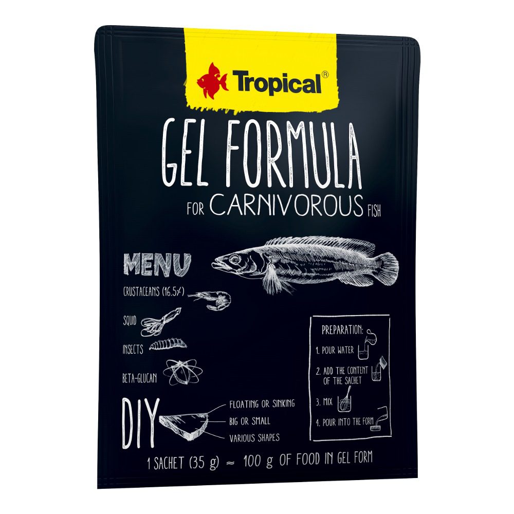 Tropical Gel Formula Carnivorous Fish 35g Sachet