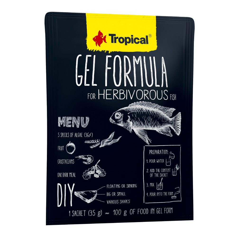 Tropical Gel Formula Herbivorous Fish 35g Sachet