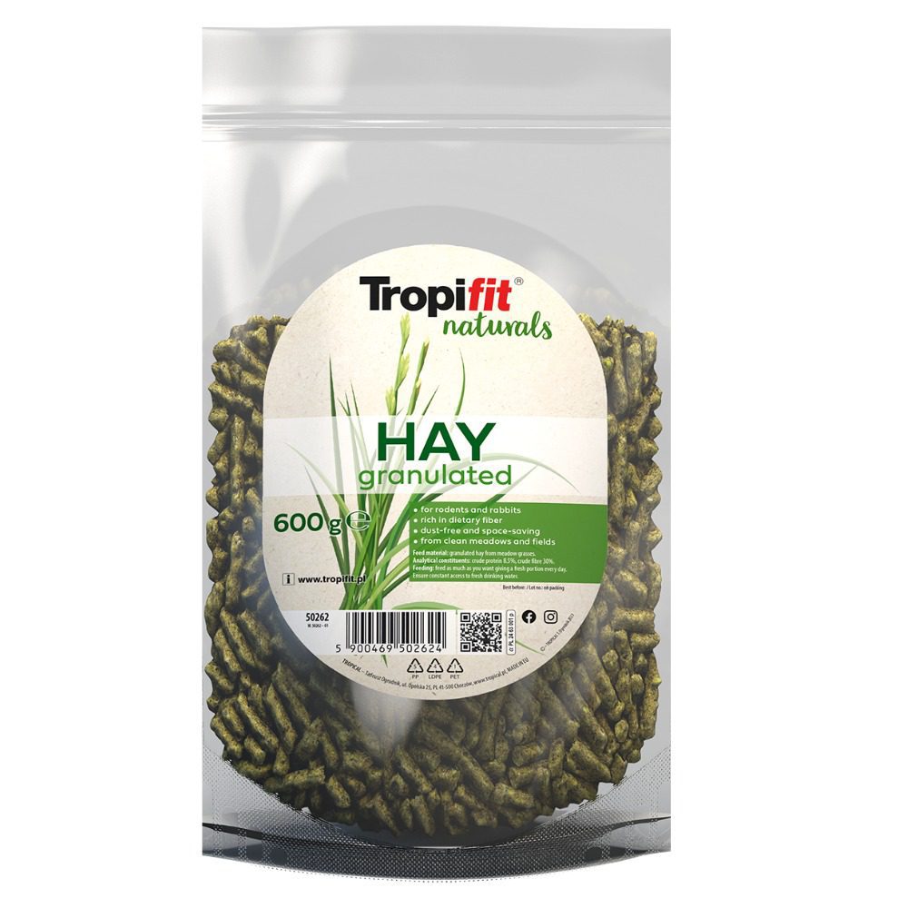 Tropifit Naturals Hay Granulated 600g