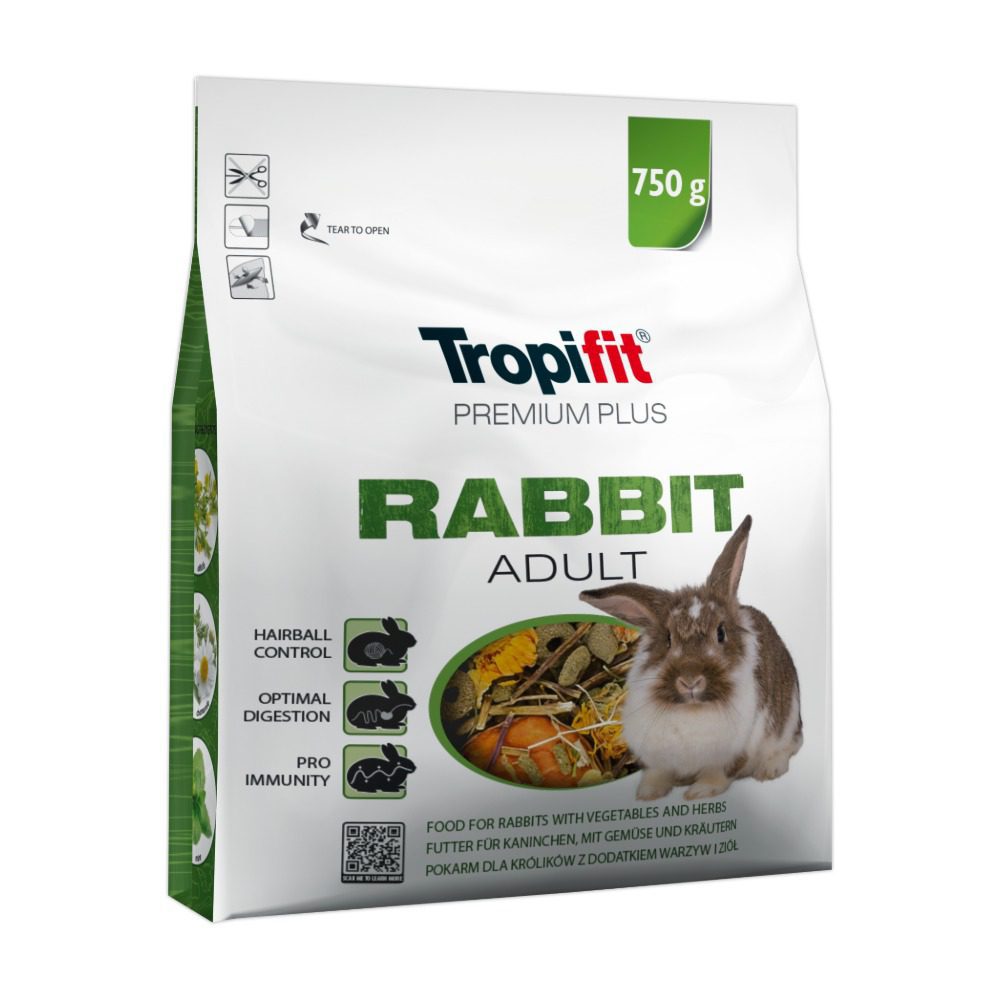 Tropifit Premium Plus Rabbit Adult 750g