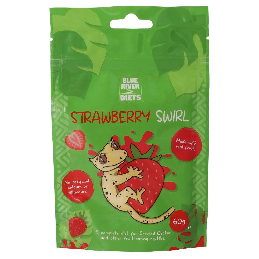 Blue River Strawberry Swirl Gecko Diet 60g FBR040