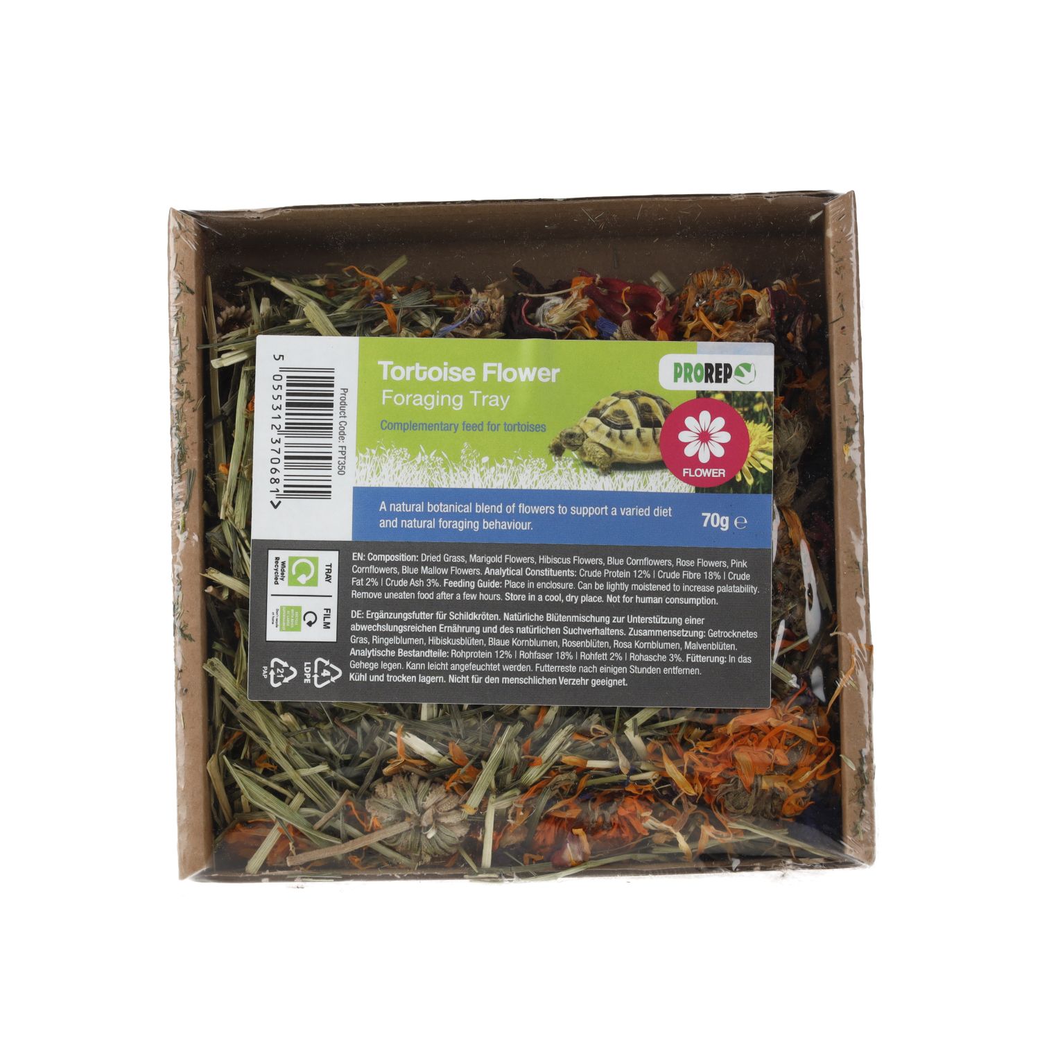 PR Tortoise Flower Foraging Tray 70g