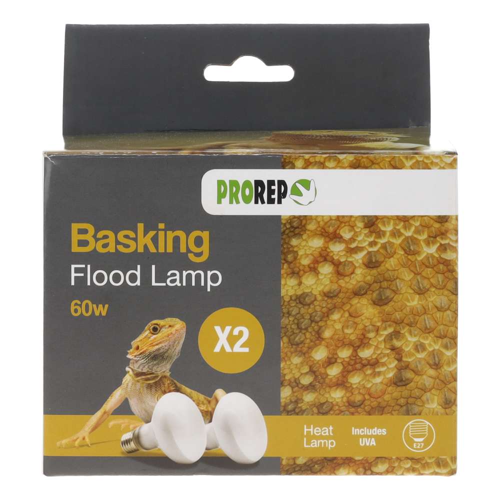 PR 2-Pack Basking Flood Lamp 60w ES