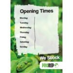PL A3 Poster; Generic Opening Times Poster