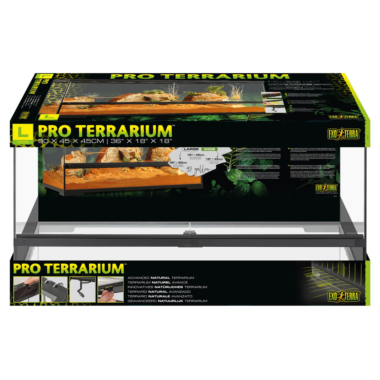 ET Pro Terrarium 90x45x45cm PT4412 (H)