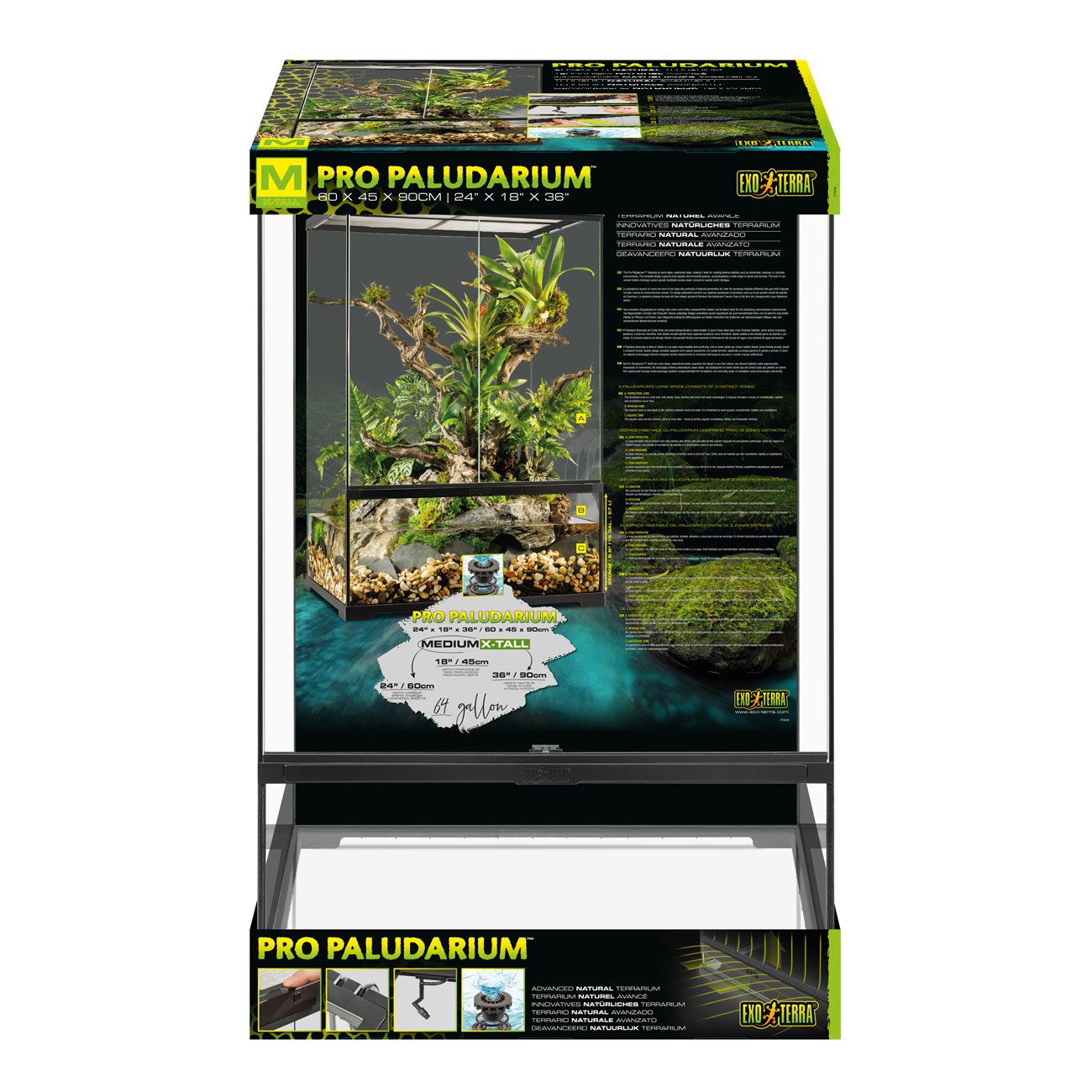 ET Pro Paludarium 60x45x90cm PT4410 (H)