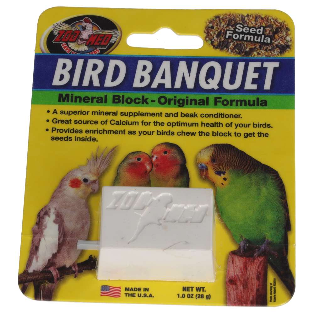 ZM Bird Banquet Veg Mineral Block SMALL, BB-VSE