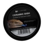 WP Round Ceramic Water Bowl Black 10x10x3cm