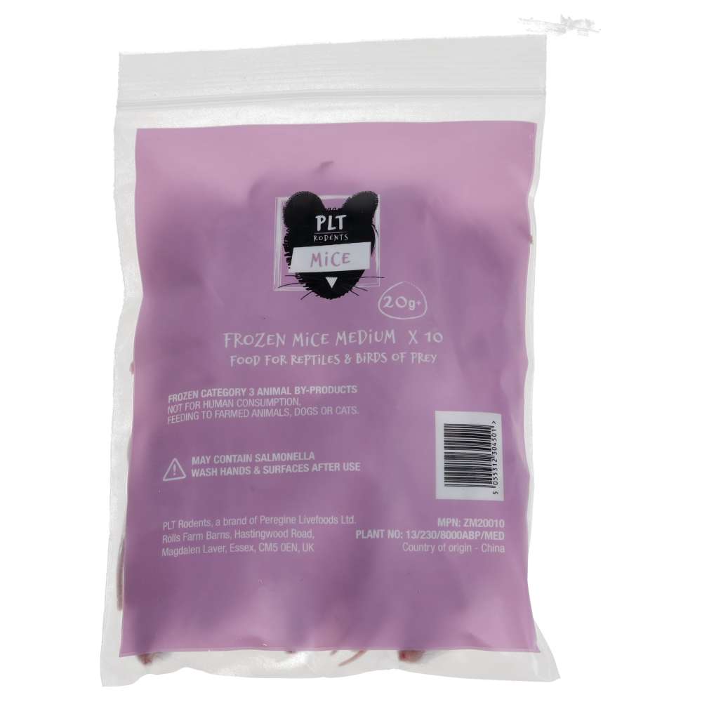 PLT Frozen Mice Medium 20g+ 10 Pack