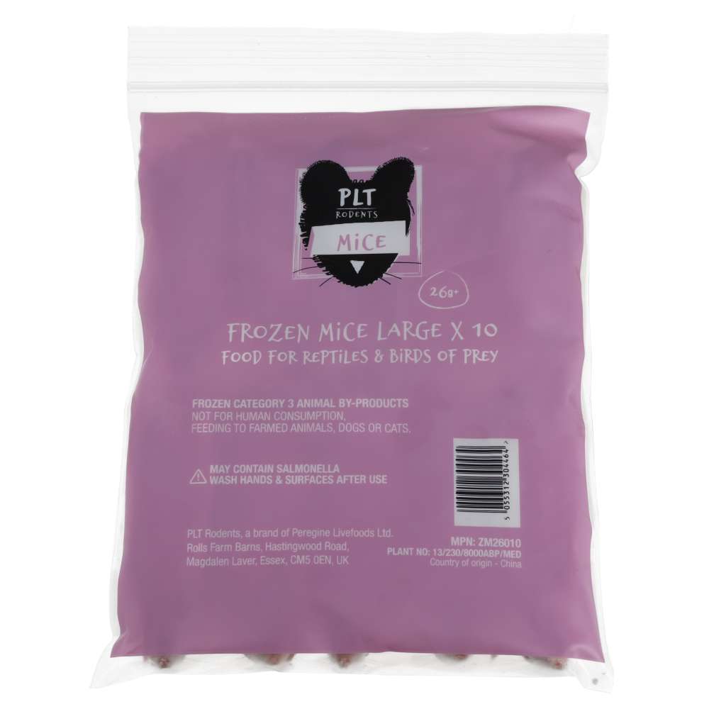 PLT Frozen Mice Large 26g+ 10 Pack PLT Frozen Mice Large 26g+ 10 Pack