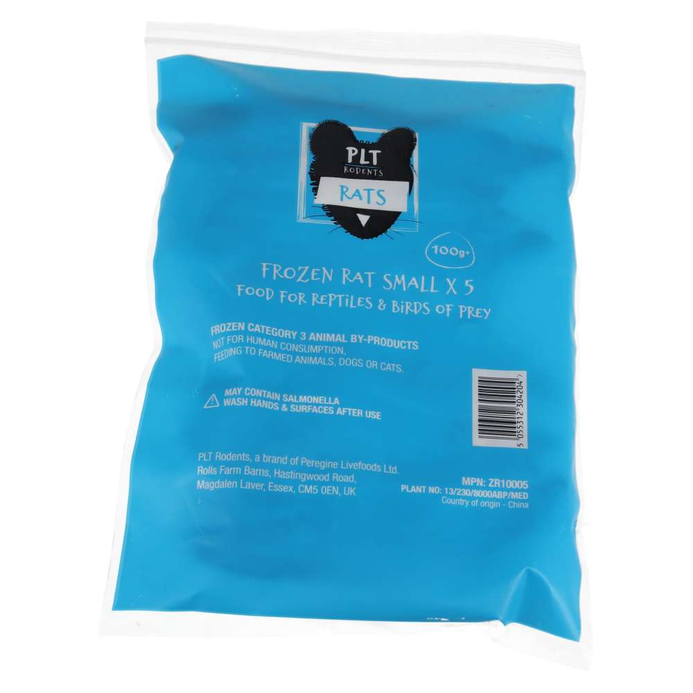PLT Frozen Rat Small 100g+ 5 Pack