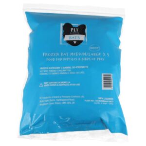 PLT Frozen Rat Medium/Large 200g+ 5 Pack