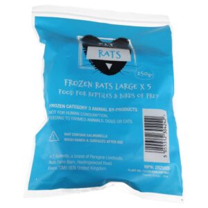 PLT Frozen Rat Large 250g+ 5 Pack
