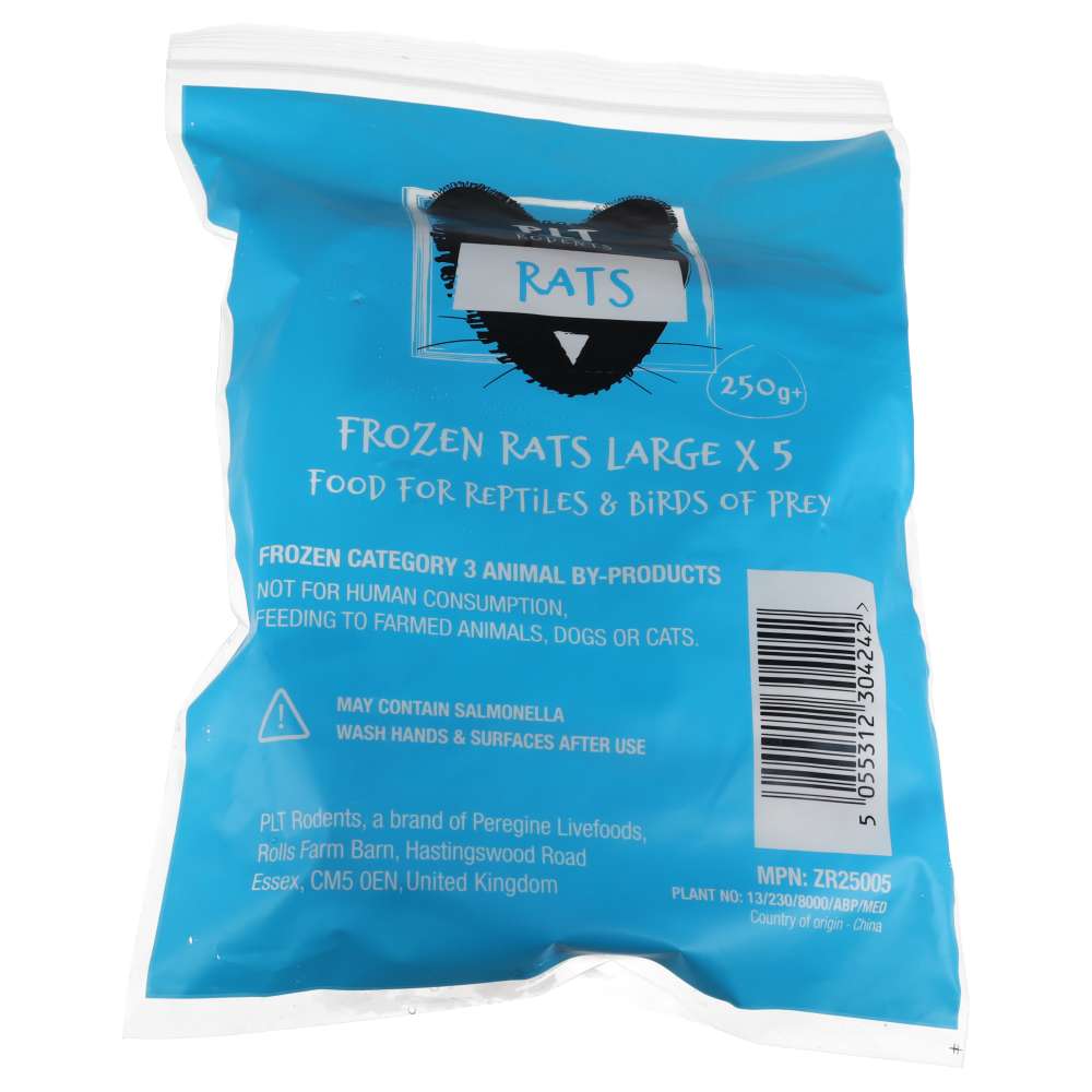 PLT Frozen Rat Large 250g+ 5 Pack PLT Frozen Rat Large 250g+ 5 Pack